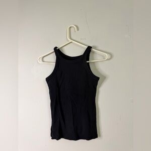 Women’s Black Ribbed Tank Top